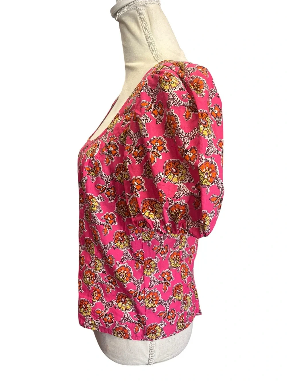 J.Crew Collection Re-Imagined Italian Fabric Puff Sleeve Top NWT Size 10